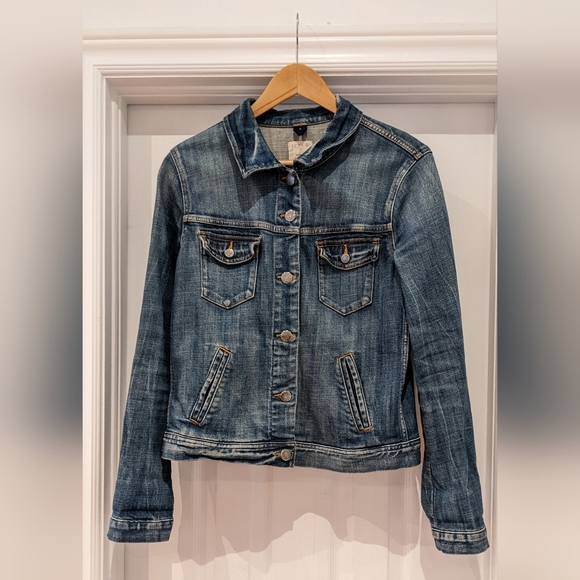 J Crew Denim Classic Jacket Size M - Picture 1 of 5
